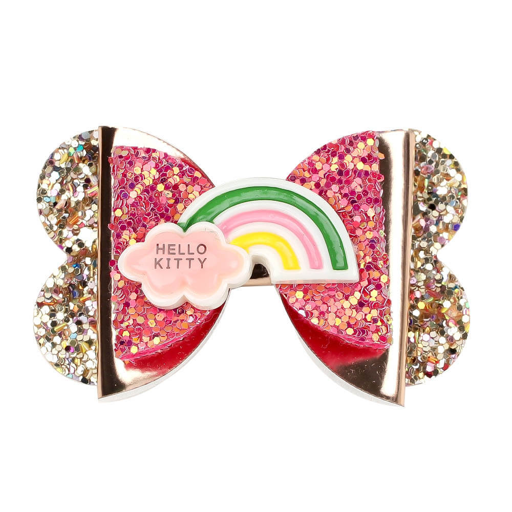 glitter gold hair clip