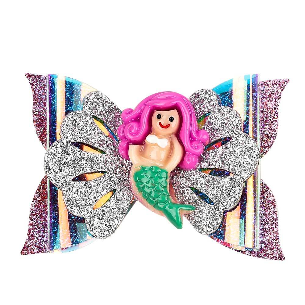 Chunky Glitter Layered Rainbow Hair Clips
