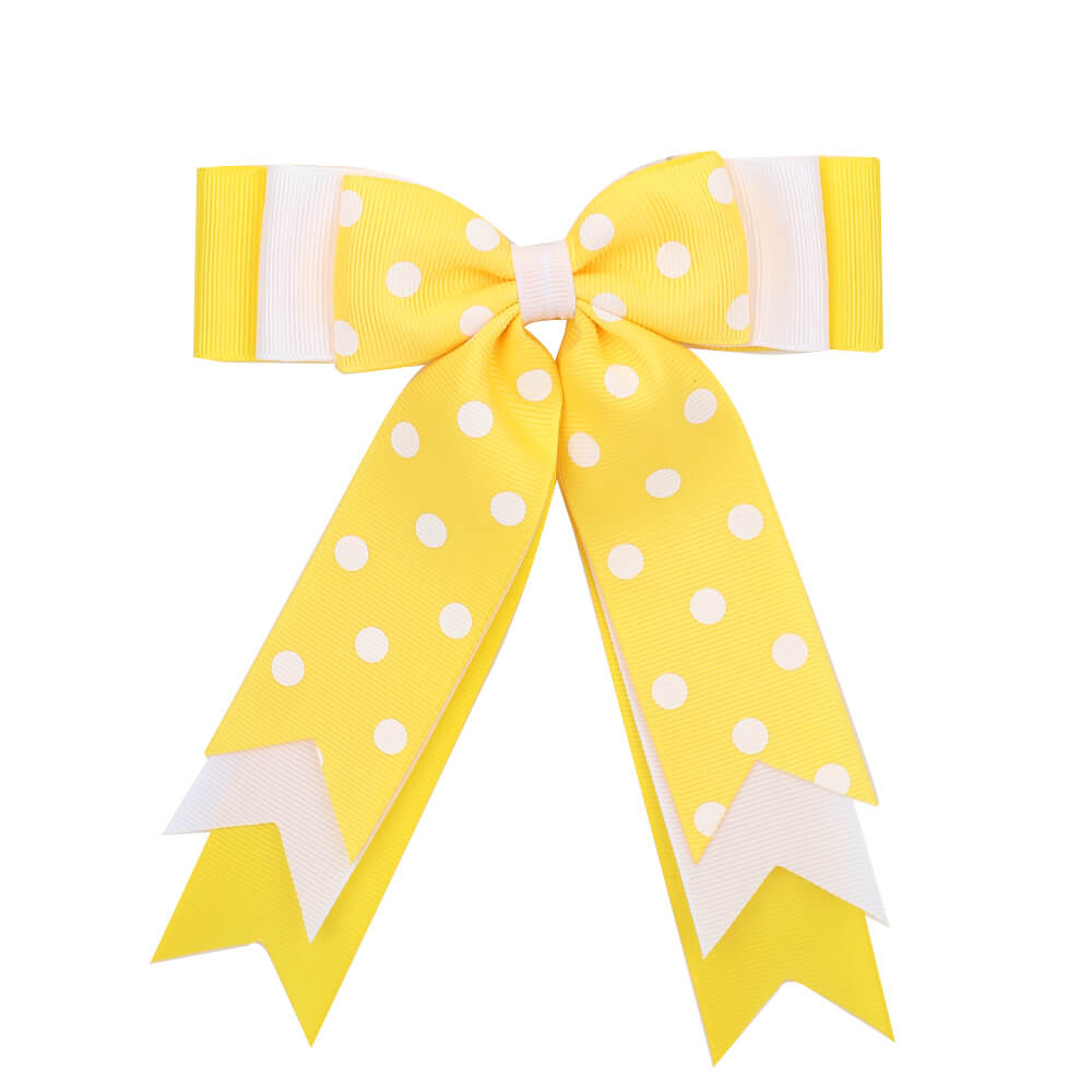 polka hair bows
