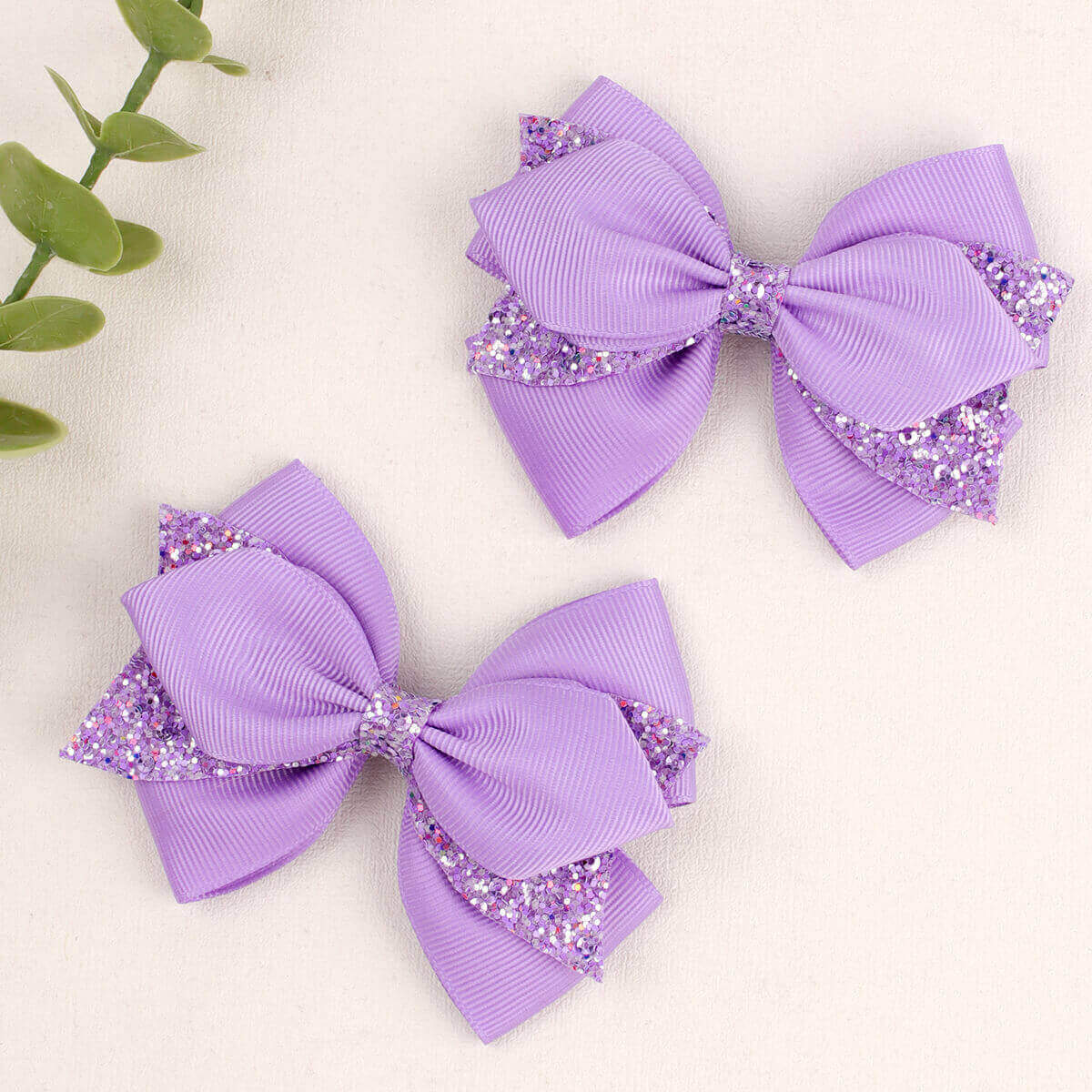 Neon Color Leopard Stars Hair Bows