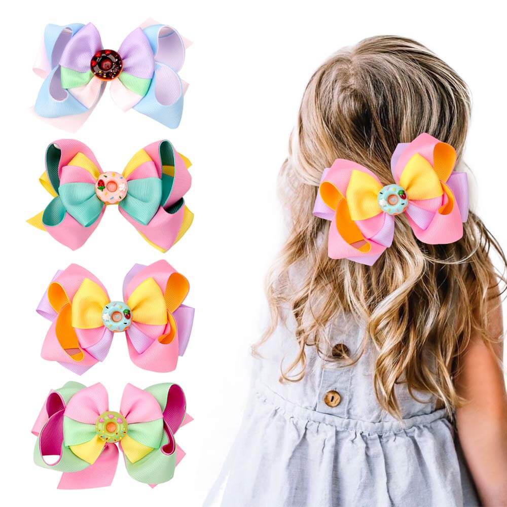Cute Donuts Hair Bows