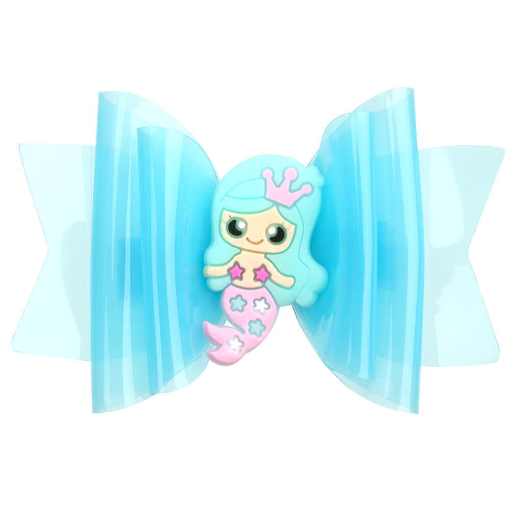 30Pcs Cartoon Mermaid Jelly Hair Bows