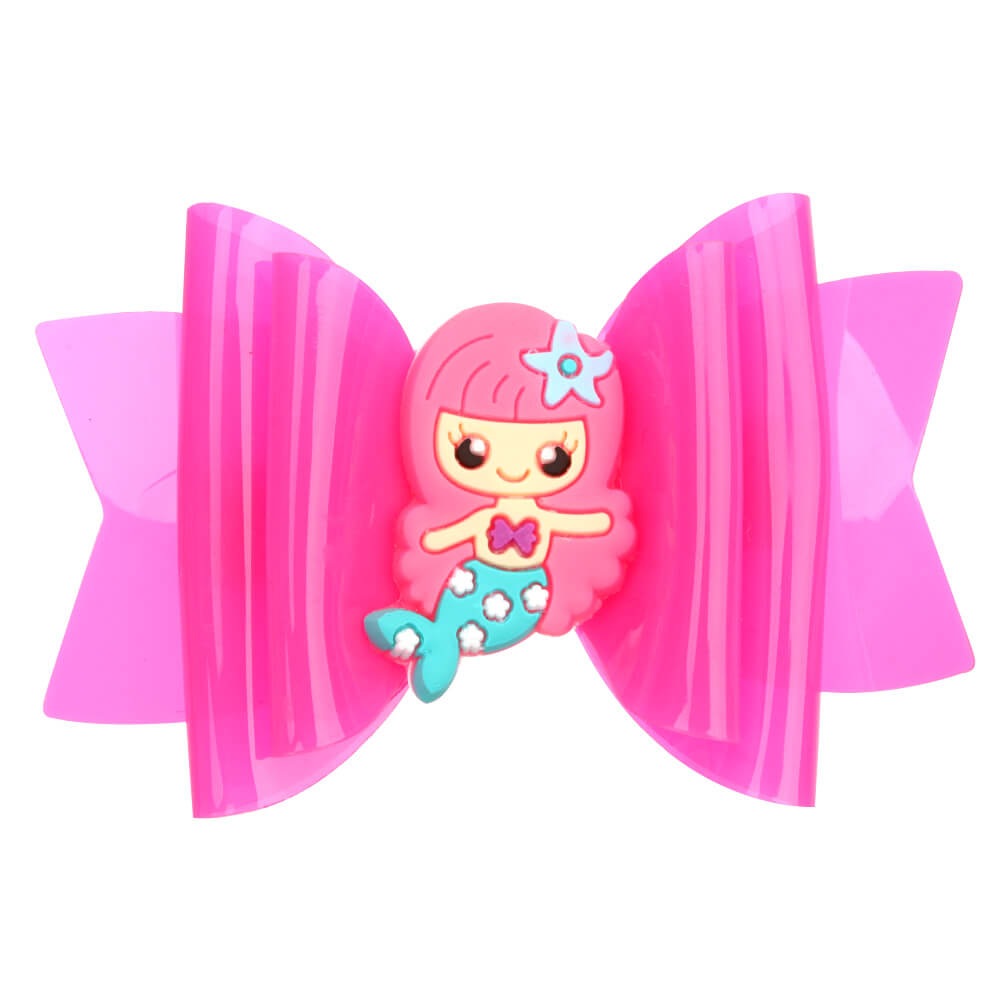 30Pcs Cartoon Mermaid Jelly Hair Bows