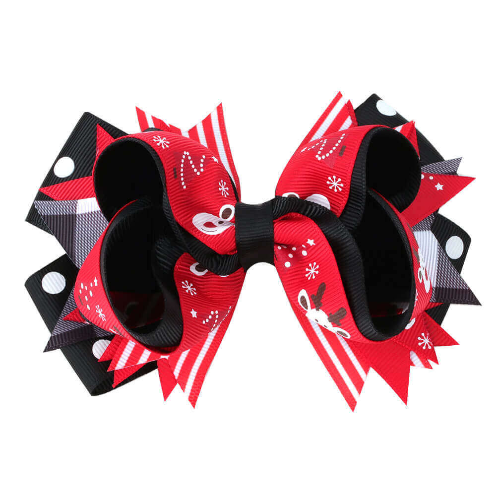 5'' Christmas Reindeer Hair Bows