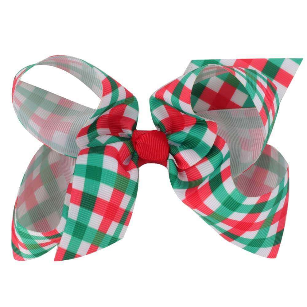 5 Inches Grids Hair Bows