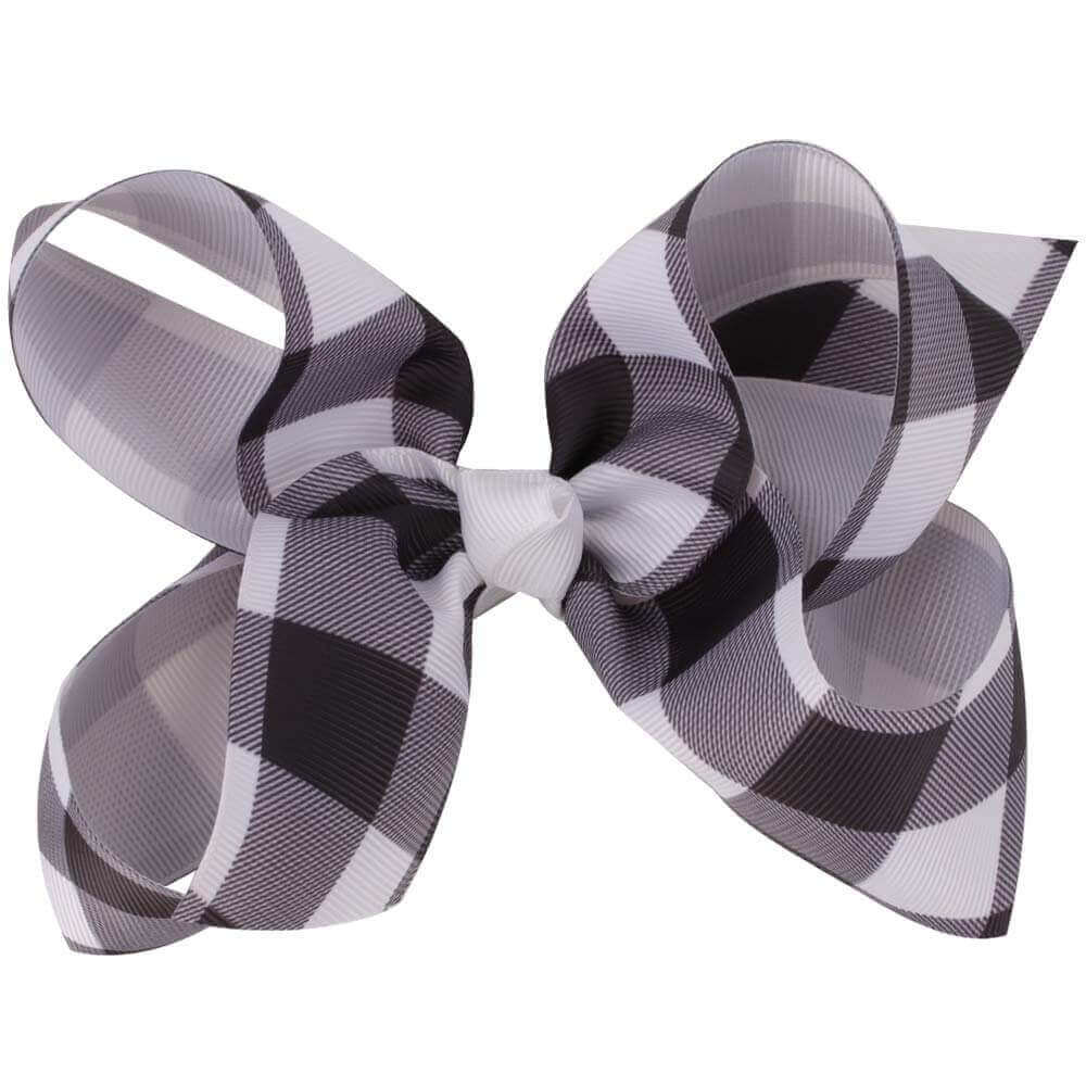 5 Inches Grids Hair Bows
