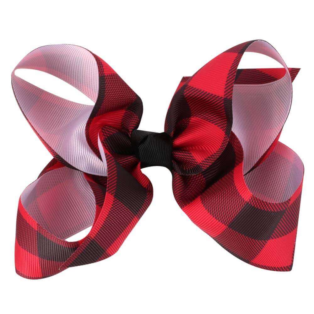 5 Inches Grids Hair Bows