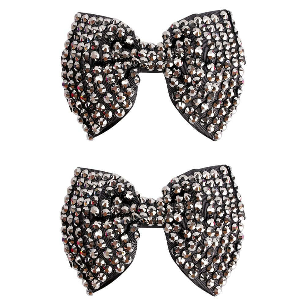 2PCS 5'' Rhinestone Girl Hair Bows