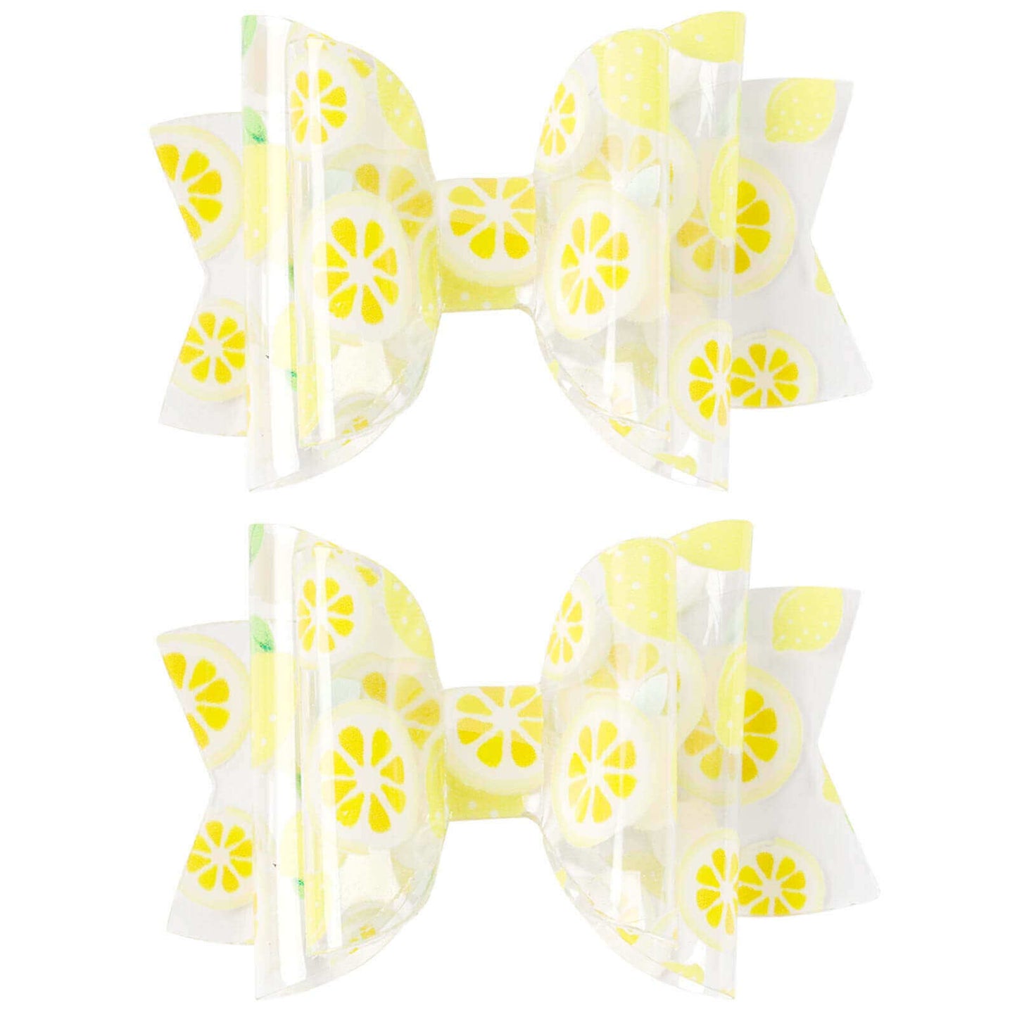 Lemon Fruit Jelly Hair Bows