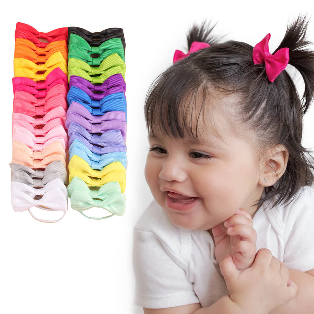40PCS Mini Bowknot Hair Ropes