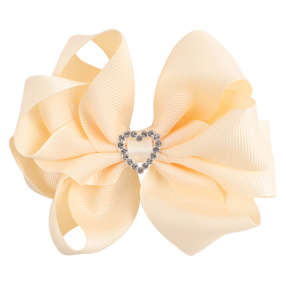 4'' Rhinestone Grosgrain Hair Bows