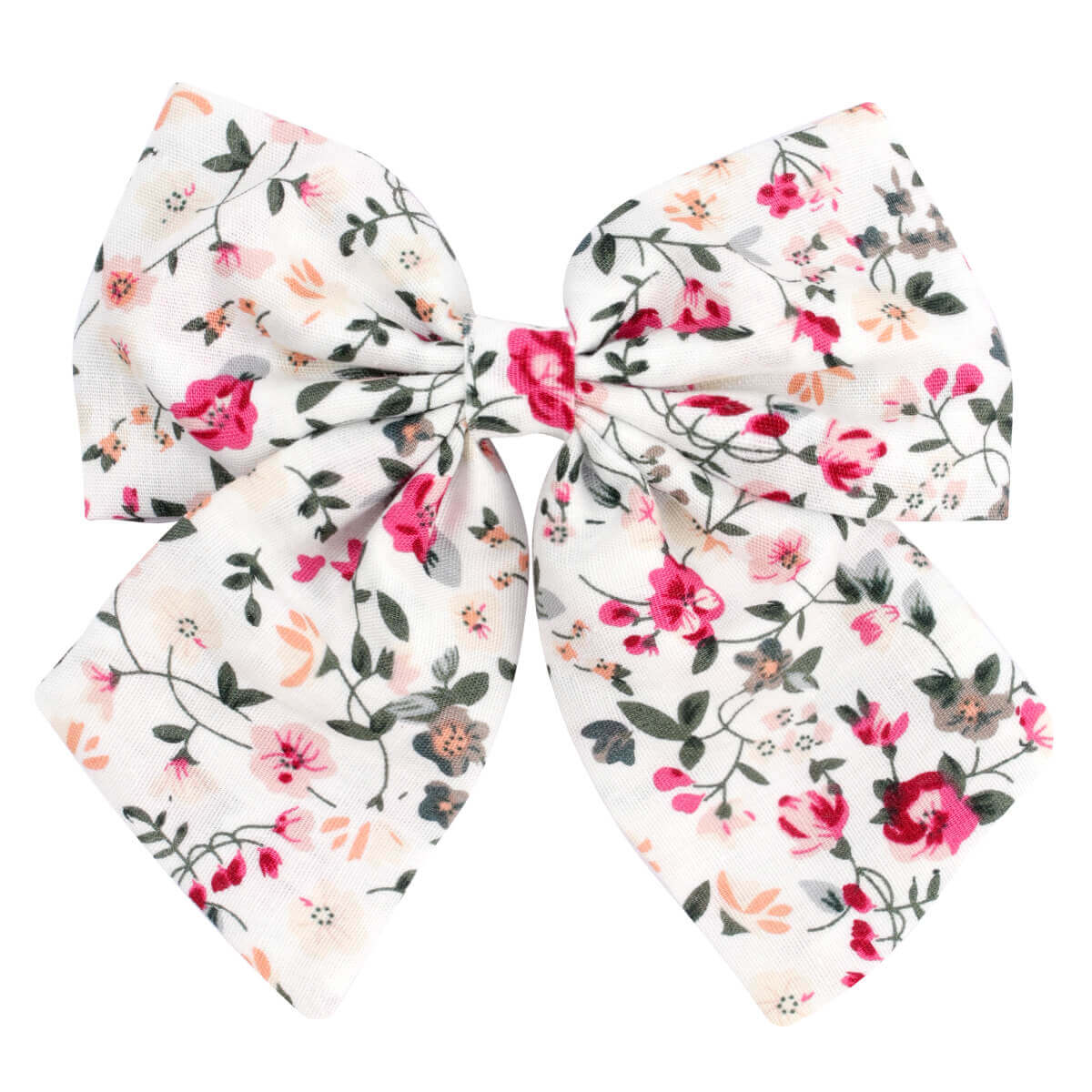 Flower Pattern Handmade Hair Bows