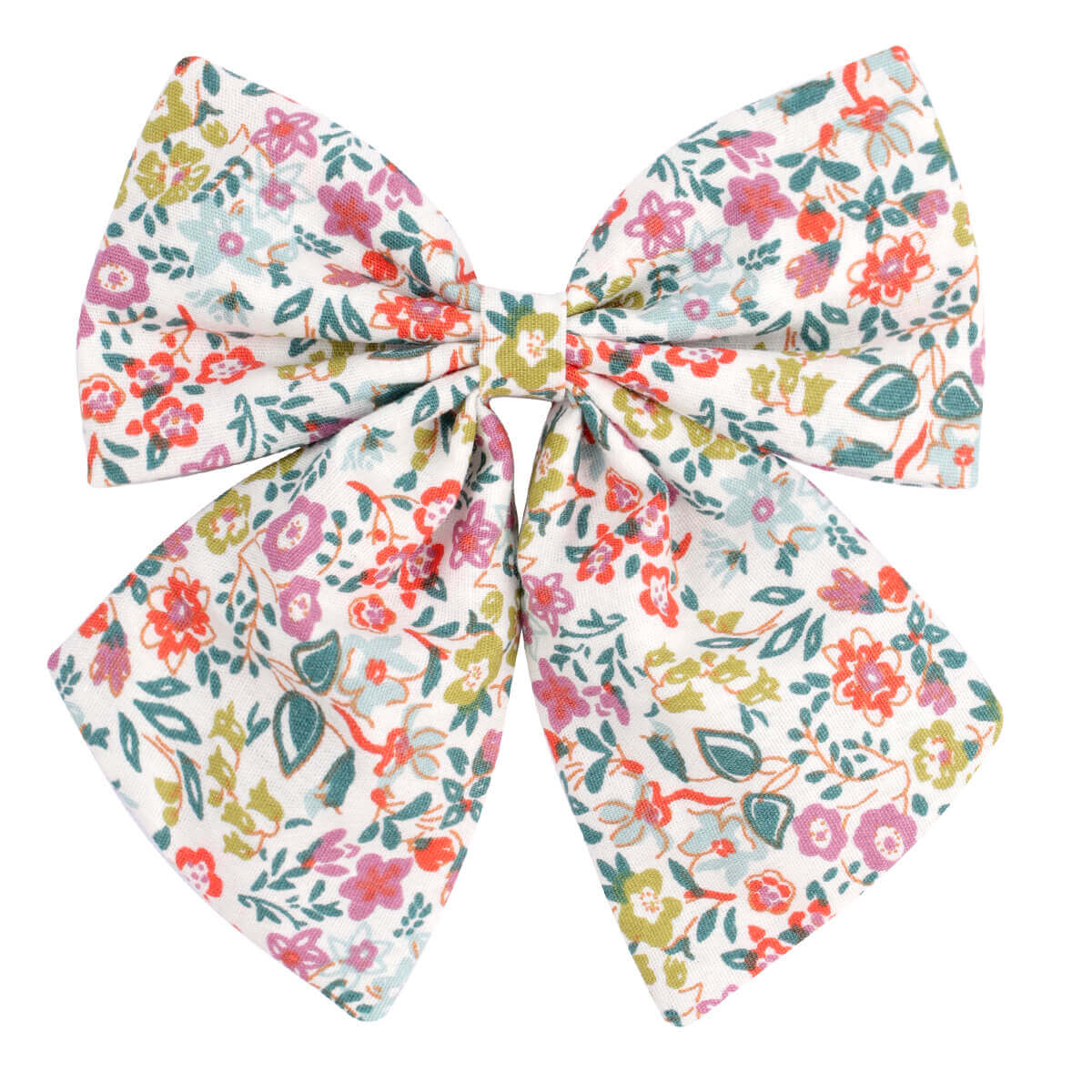 Flower Pattern Handmade Hair Bows