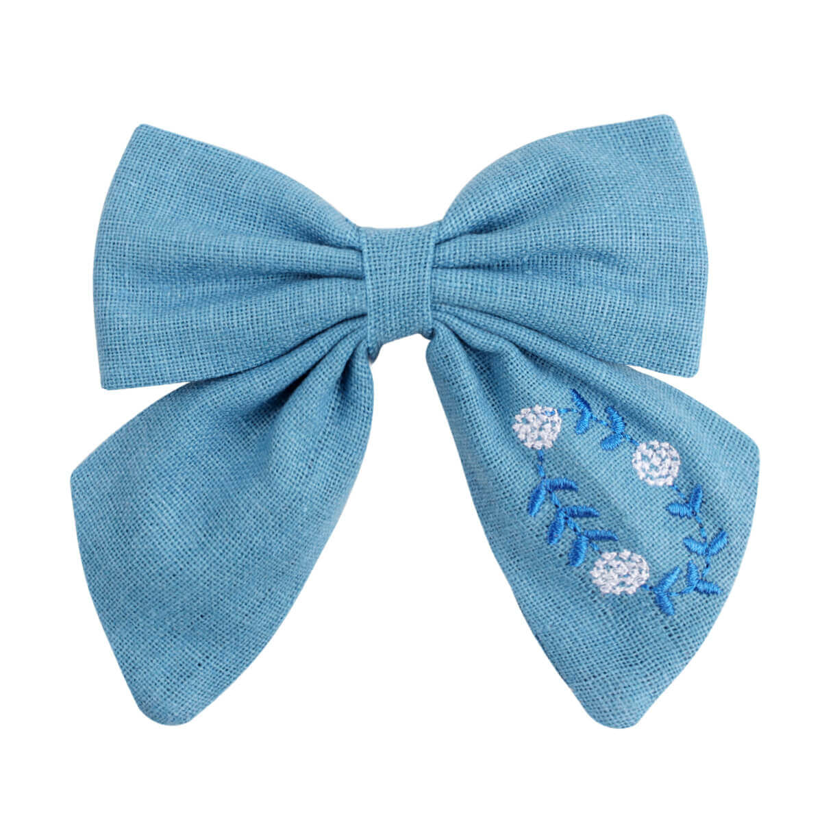 5'' Embroidery Flower Hair Bows