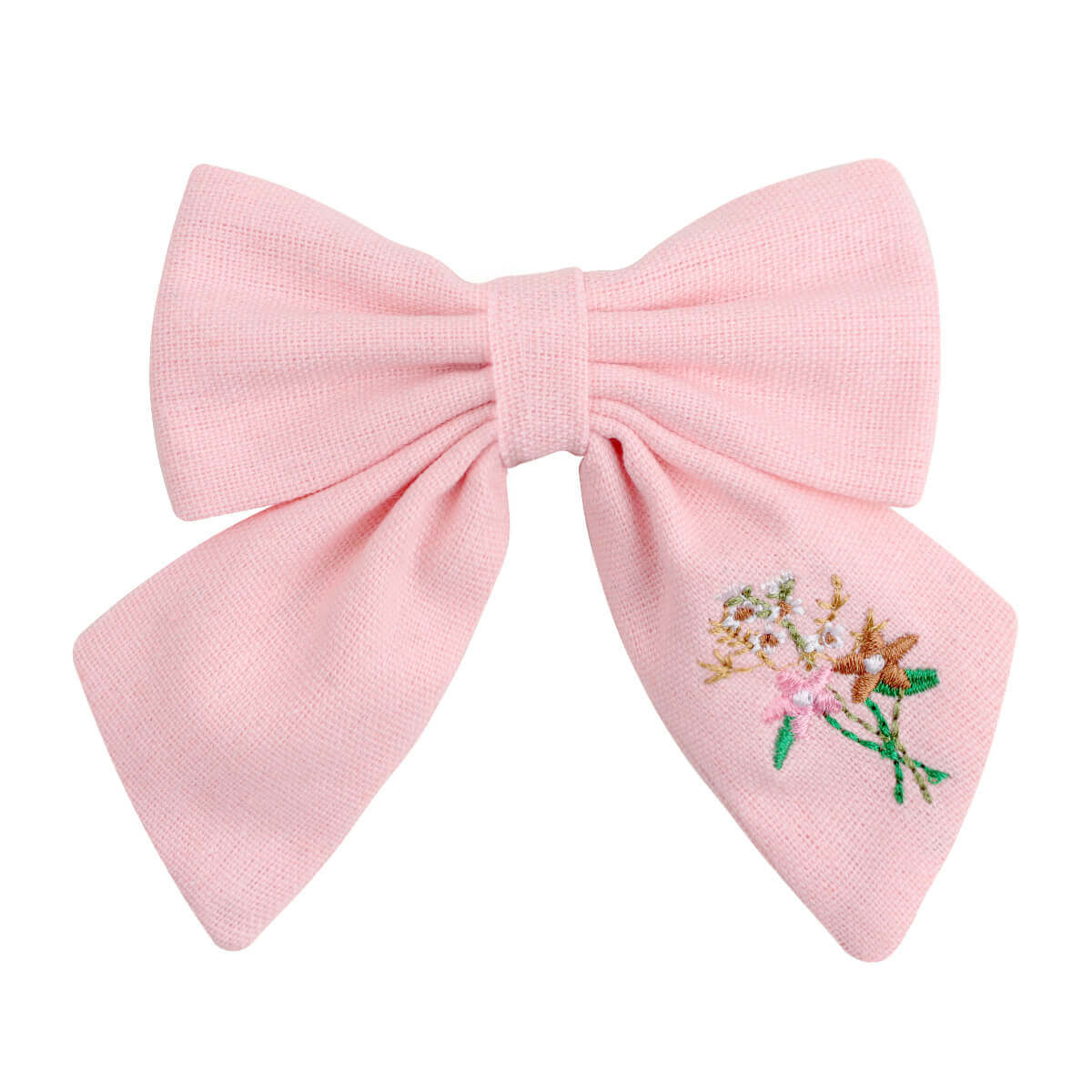 5'' Embroidery Flower Hair Bows