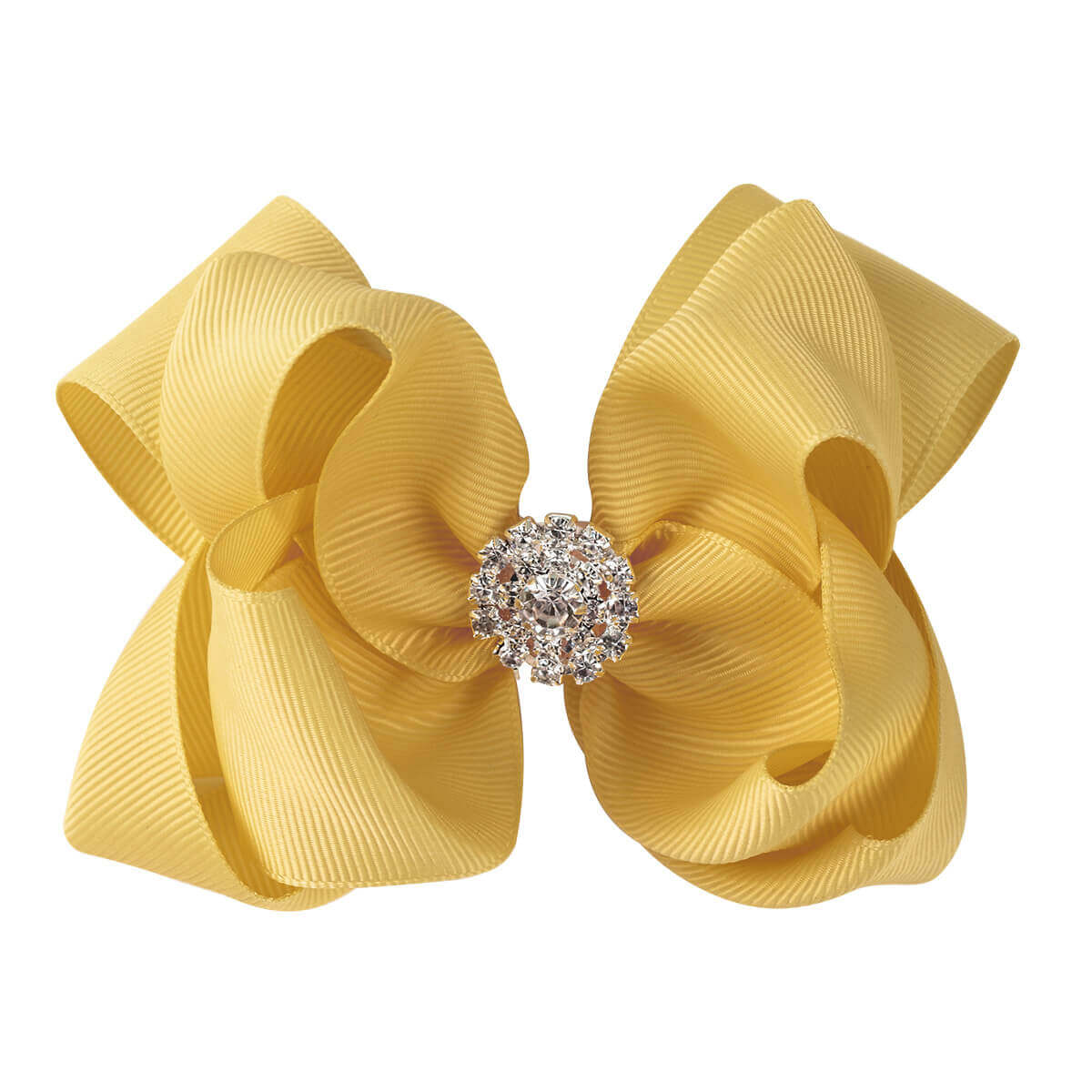 5'' Solid Color Hair Bows with Rhinestone