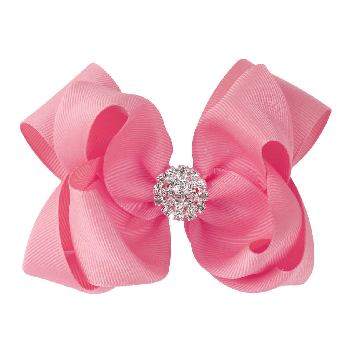 5'' Solid Color Hair Bows with Rhinestone