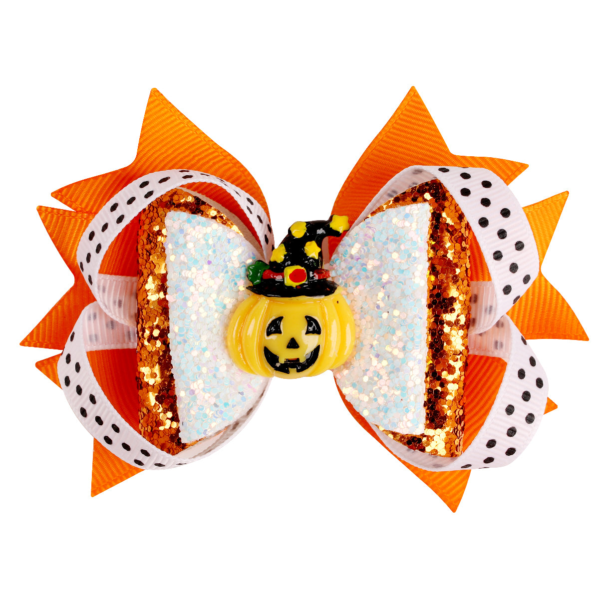 Funny Halloween Grosgrain Hair Bows