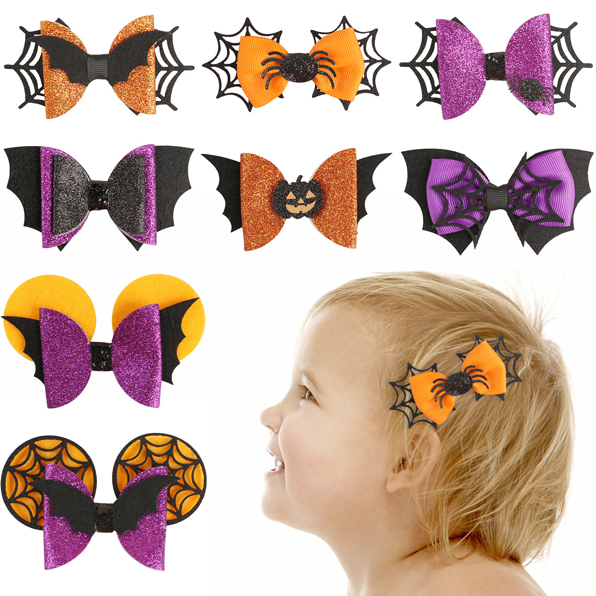 Festival Halloween Hair Bows
