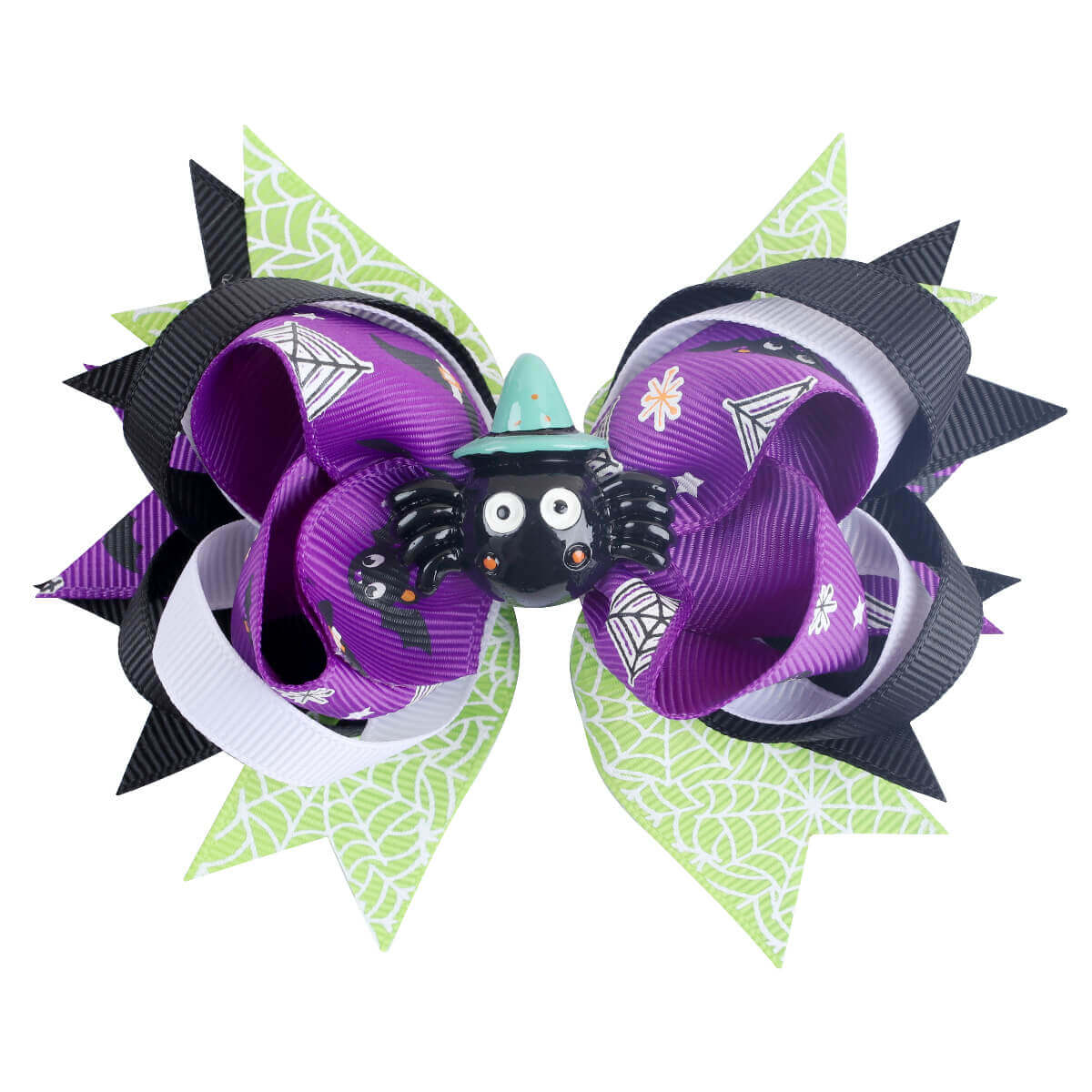 4.5'' Halloween Ghost Spider Hair Bows