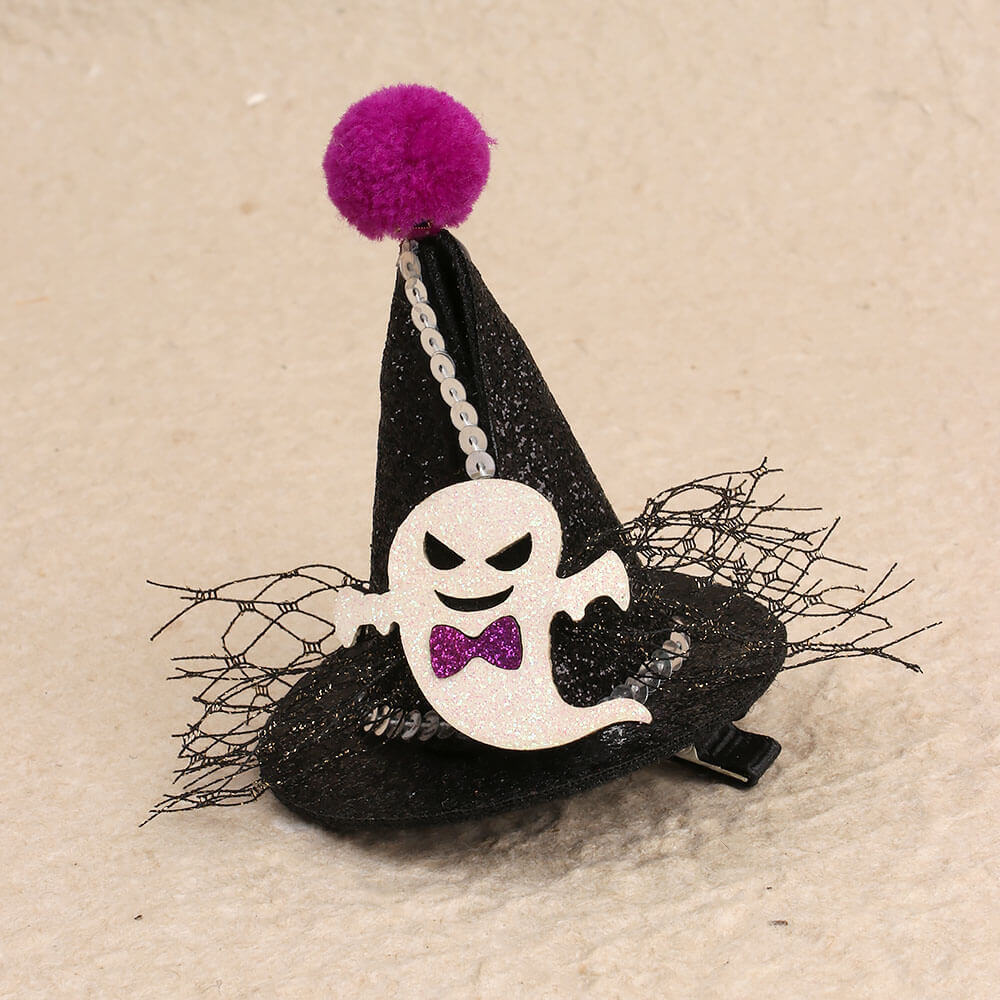 Halloween Gliiter Hat Hair Clips
