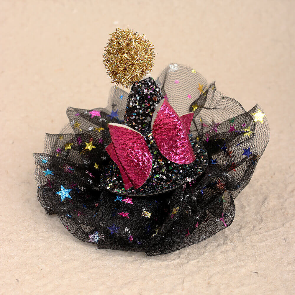 Halloween Tulle Mesh Hair Clips