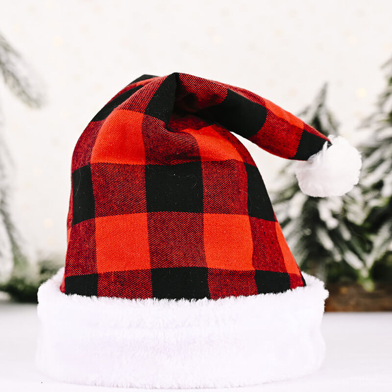 Christmas Plaid Hats