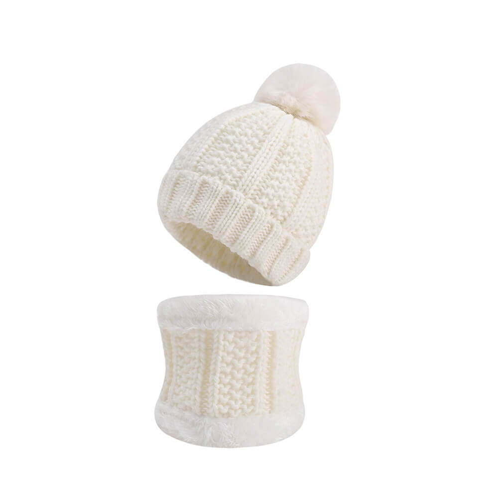 knitted baby hat scarf set