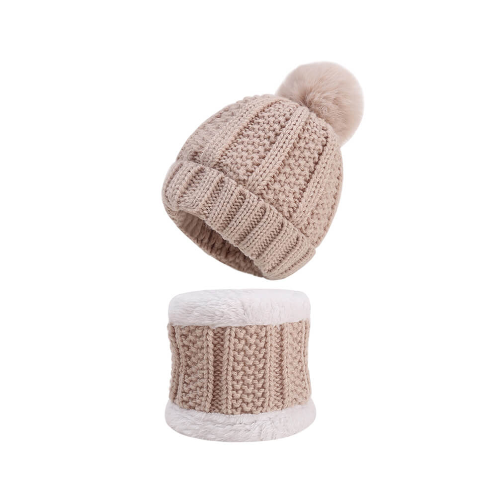 warm baby hat set