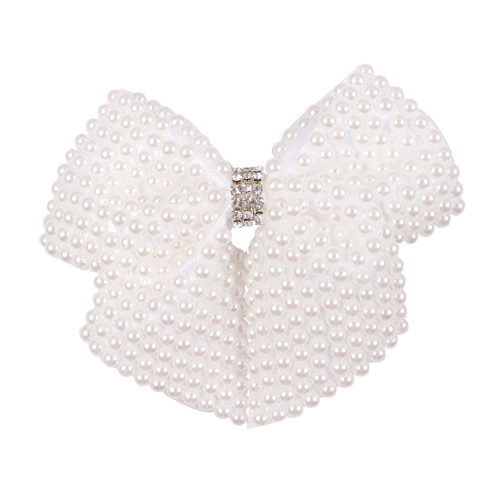 Pearl Hair Clips Girl Princess Hair Bows