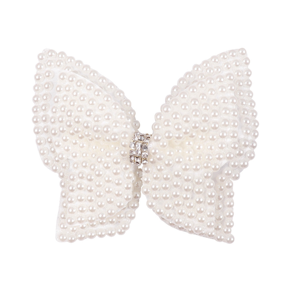Pearl Hair Clips Girl Princess Hair Bows