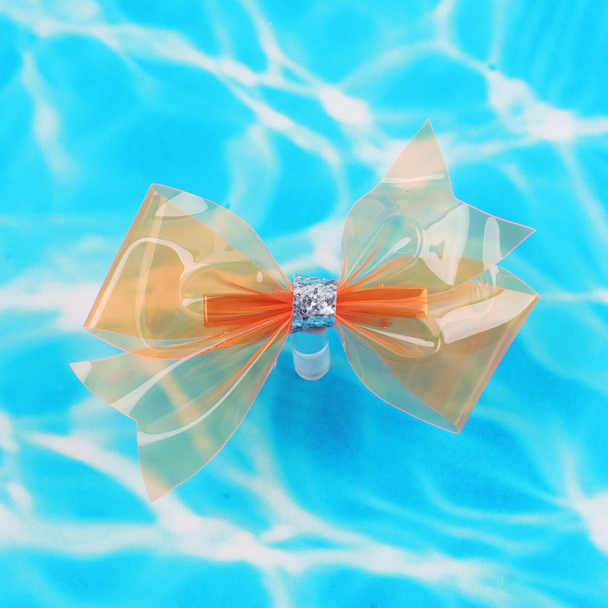 Swim Party Glitter Jelly Hair Bows