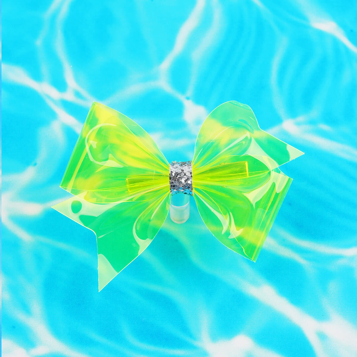 Swim Party Glitter Jelly Hair Bows