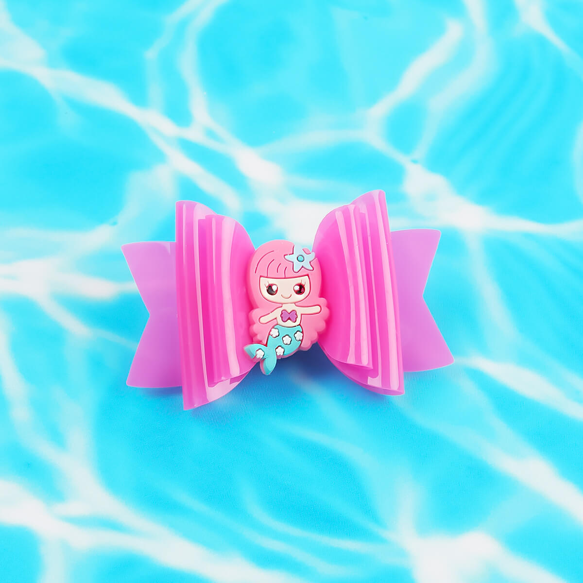 30Pcs Pool Bows Mermaid Jelly Hair Bows