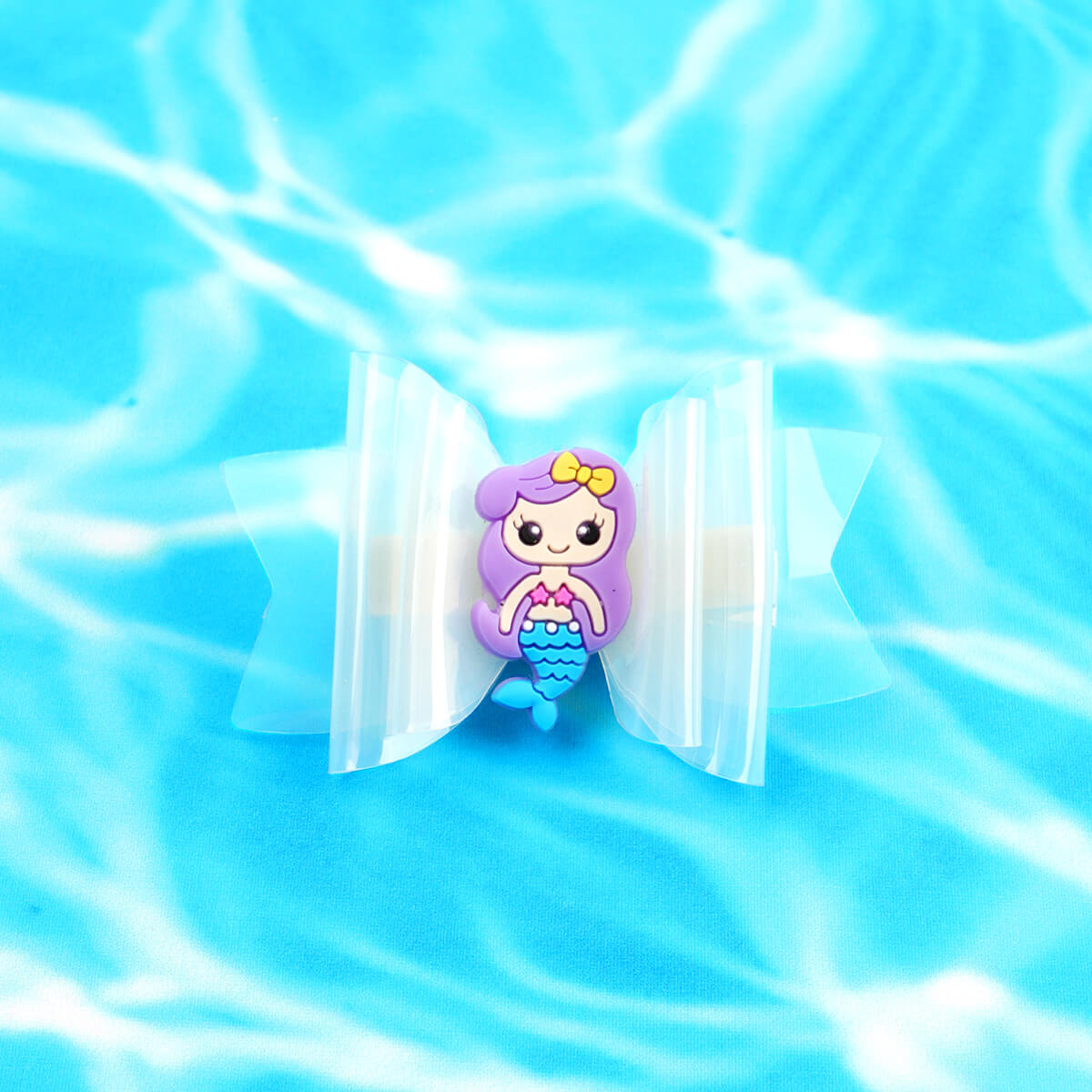30Pcs Pool Bows Mermaid Jelly Hair Bows