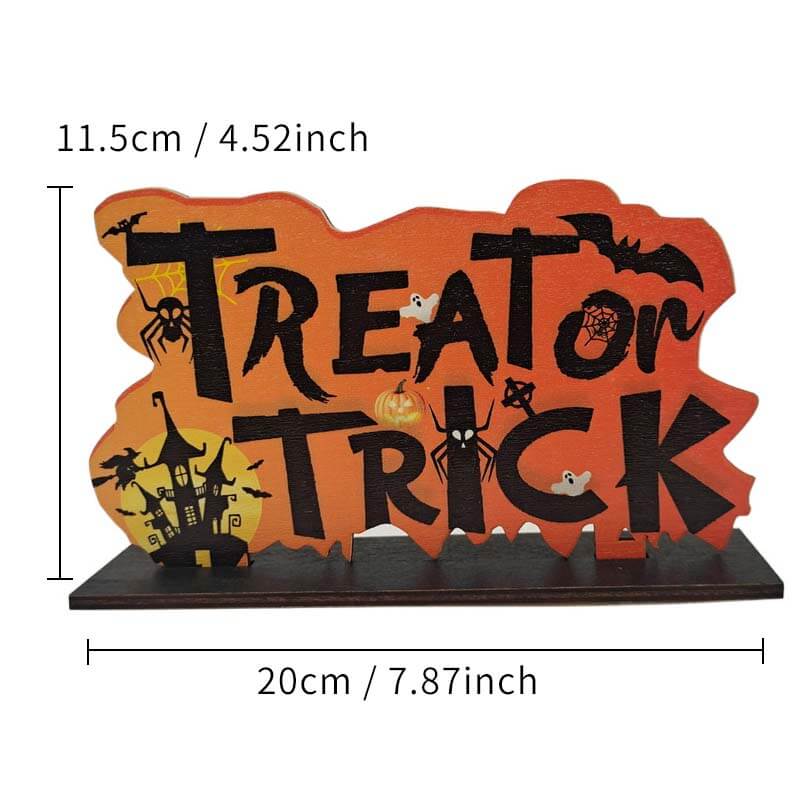 Halloween Wooden Ornaments for Home Door Hanging Signs
