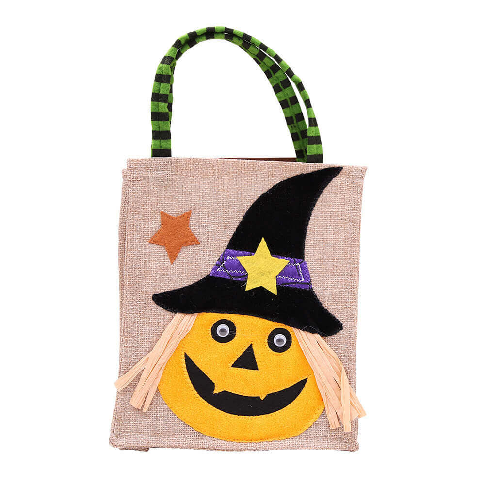 Halloween Square Linen Tote Bag