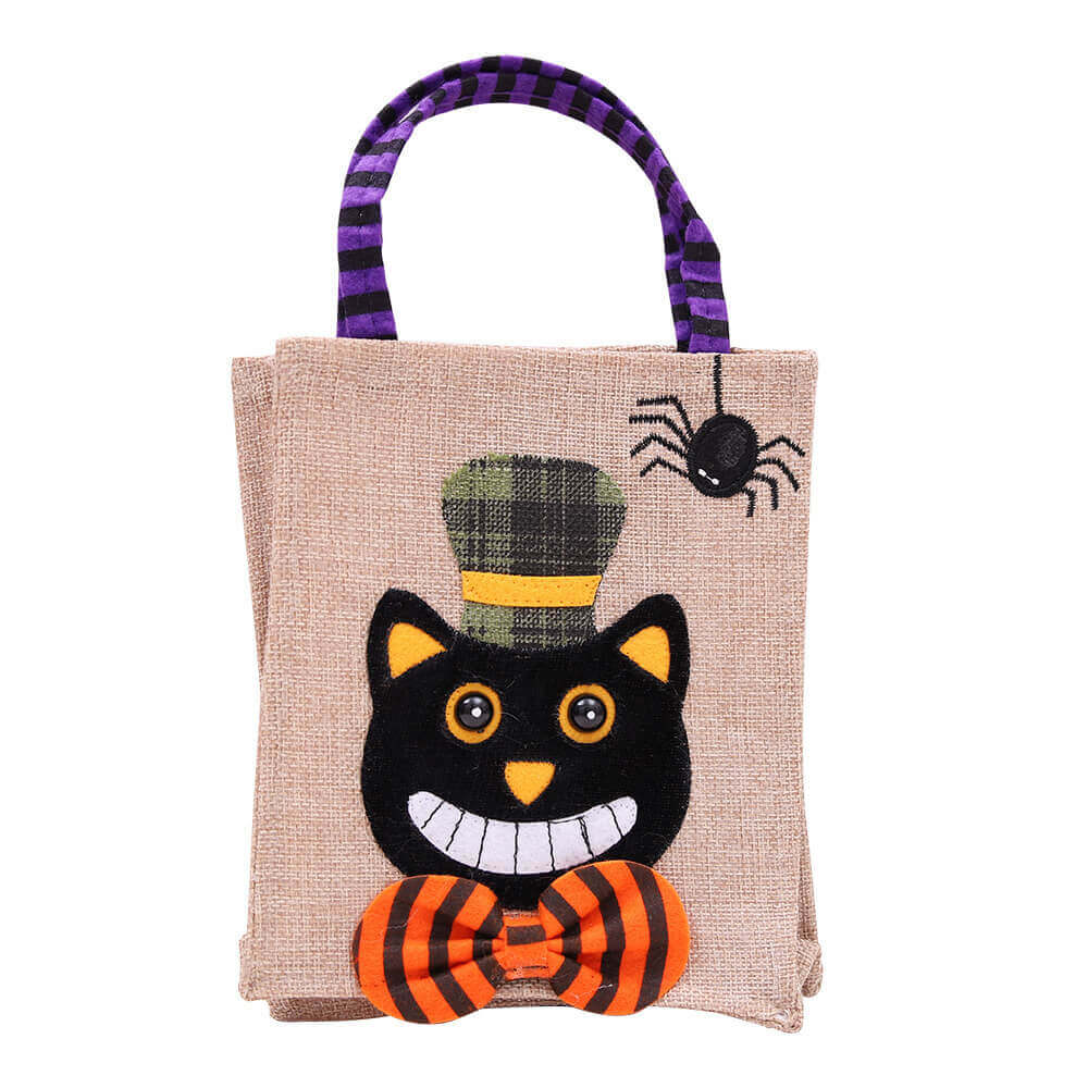 Halloween Square Linen Tote Bag