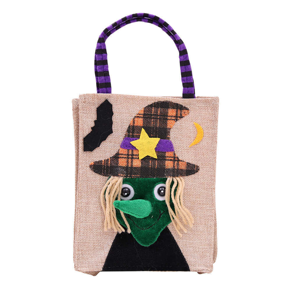Halloween Square Linen Tote Bag