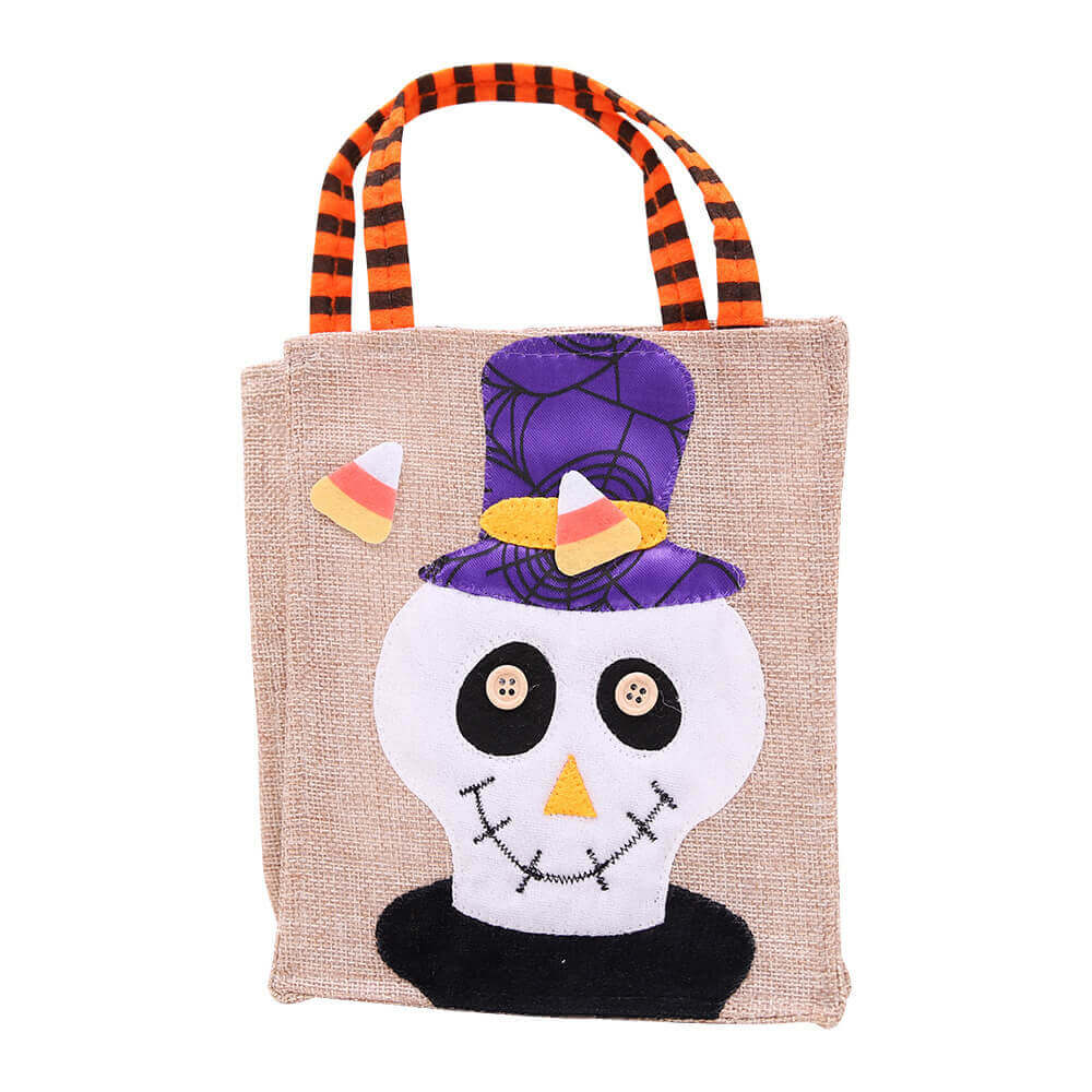 Halloween Square Linen Tote Bag