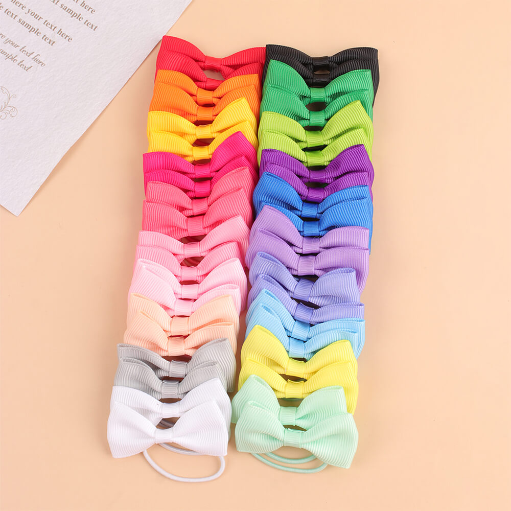 40PCS Mini Bowknot Hair Ropes