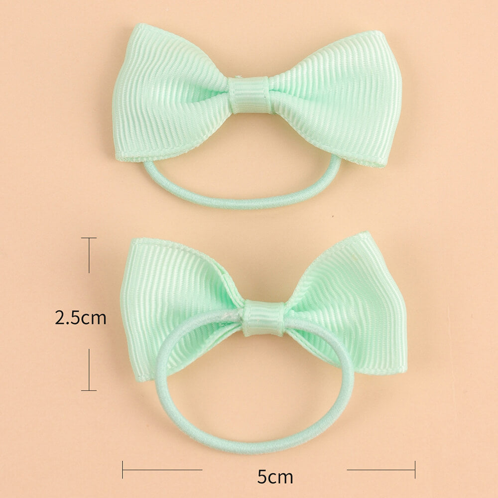 40PCS Mini Bowknot Hair Ropes