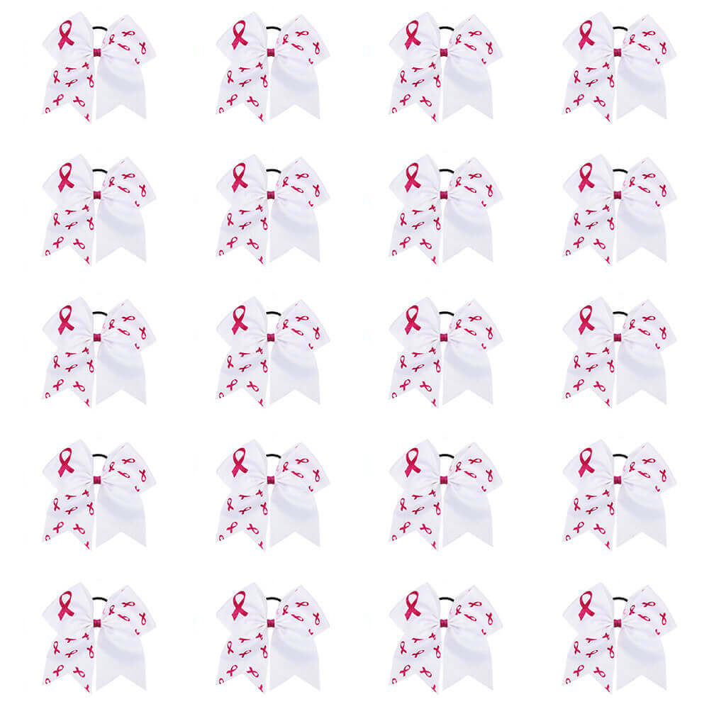 Breast Cancer Awareness Cheer Bows
