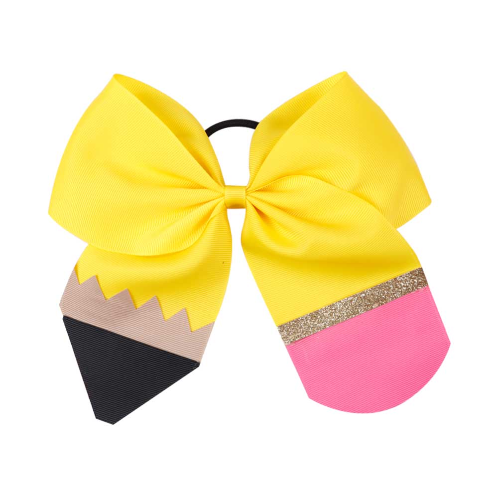 Back to School Pencil Cheer Bows