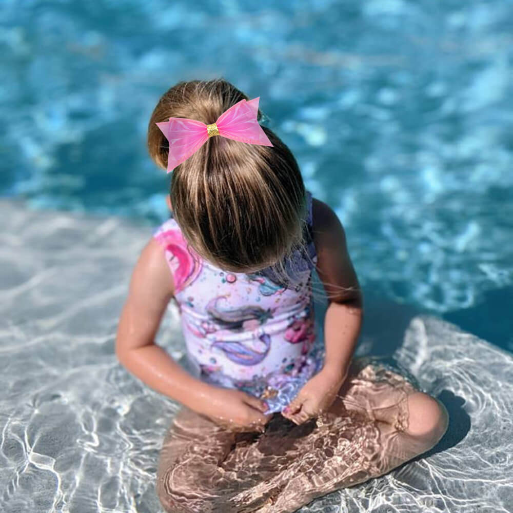 Swim Party Jelly Hair Bows 50pcs