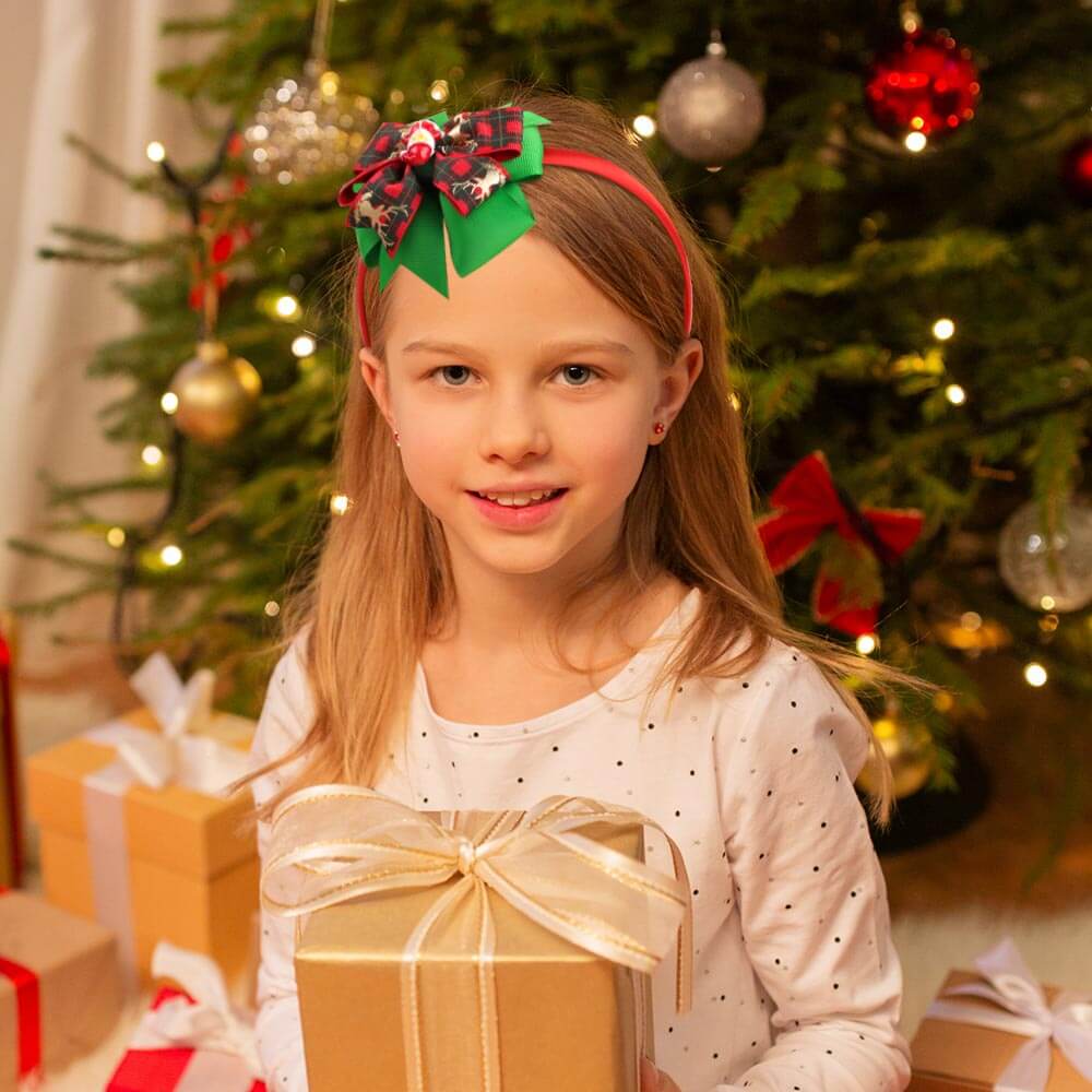 Christmas Layered Bow Headbands