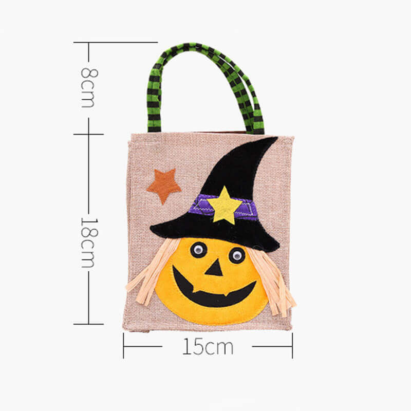 Halloween Square Linen Tote Bag