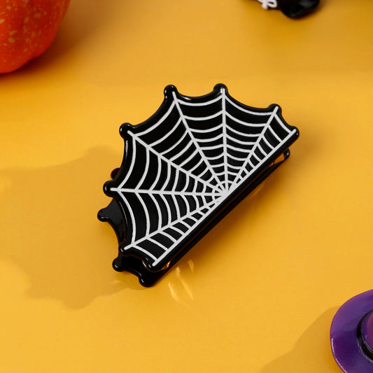 Halloween Spider Cobweb Hair Claw Clips