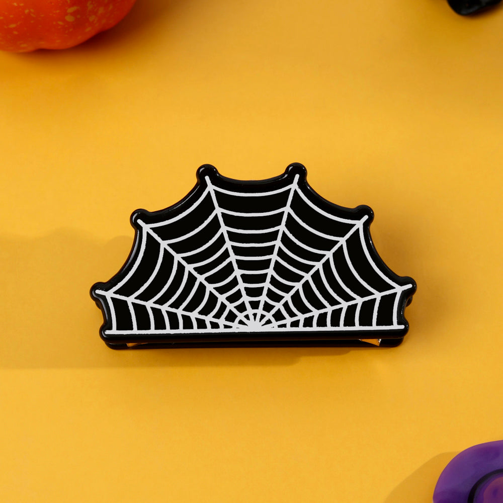 Halloween Spider Cobweb Hair Claw Clips