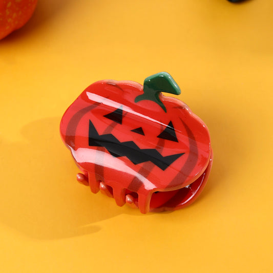 Halloween Pumpkin Hair Claw Clips